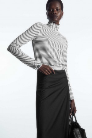 COS LONG-SLEEVED JERSEY ROLL-NECK TOP | RCG-783261