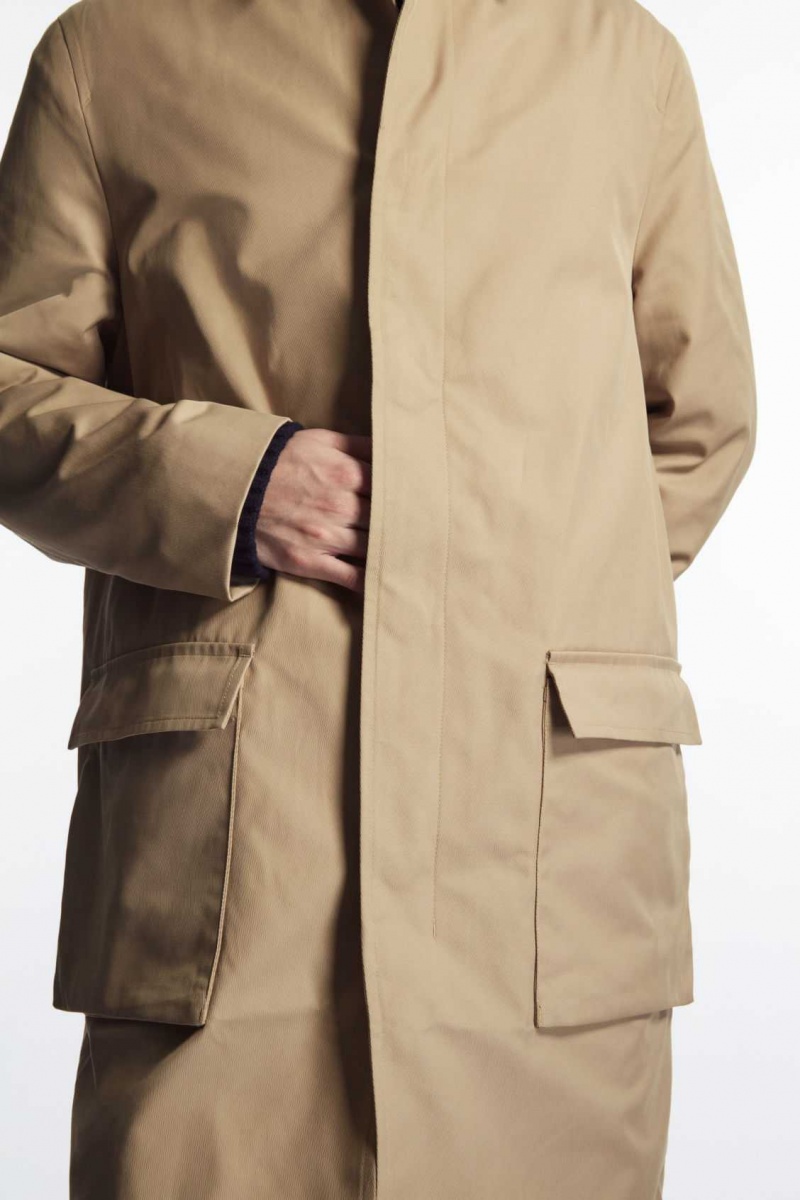 BEIGE COS UTILITY CAR COAT | UXK-950142