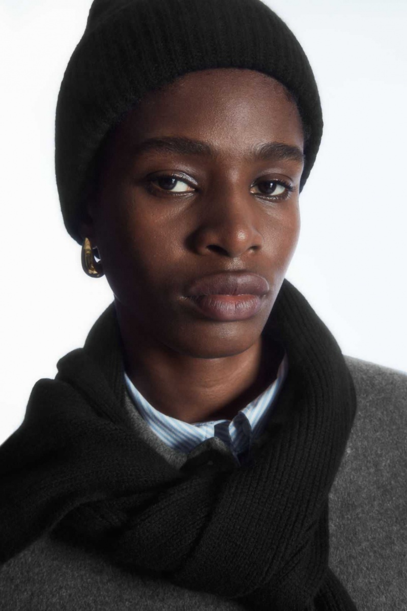 BLACK COS CASHMERE-BLEND BEANIE | RQD-285736