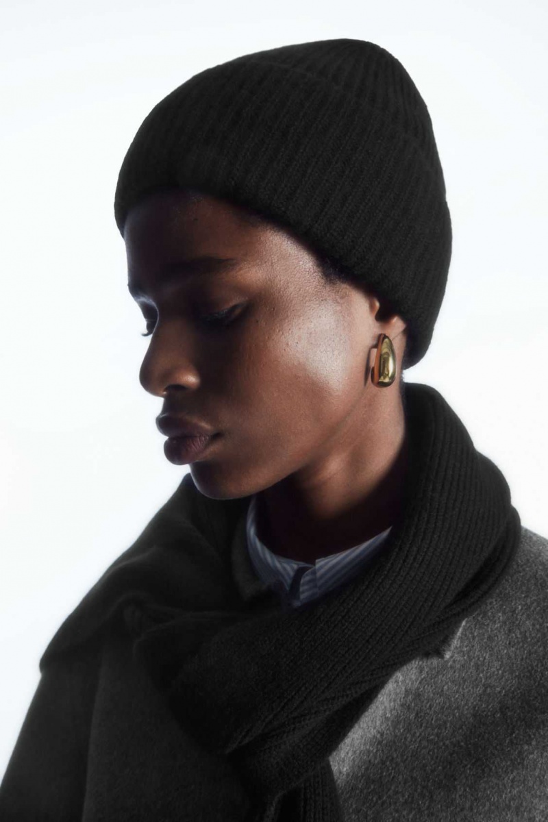 BLACK COS CASHMERE-BLEND BEANIE | RQD-285736