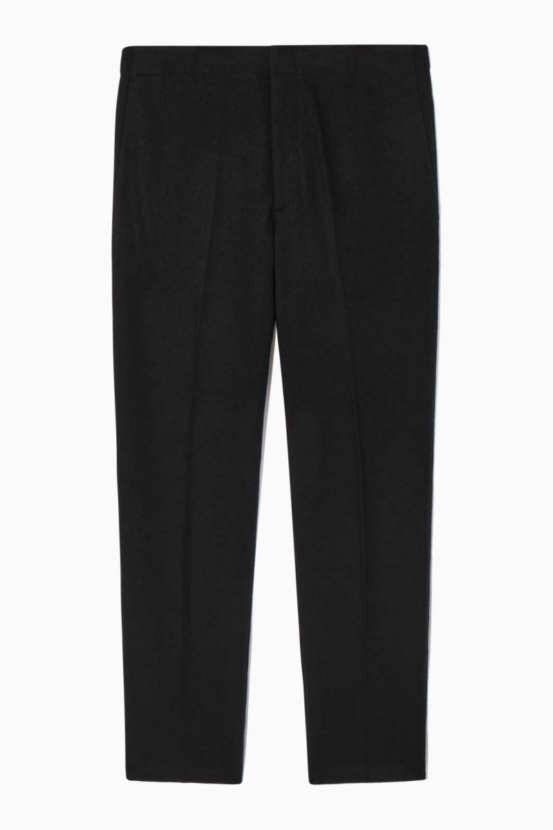 BLACK COS ELASTICATED WOOL PANTS | PTC-531829