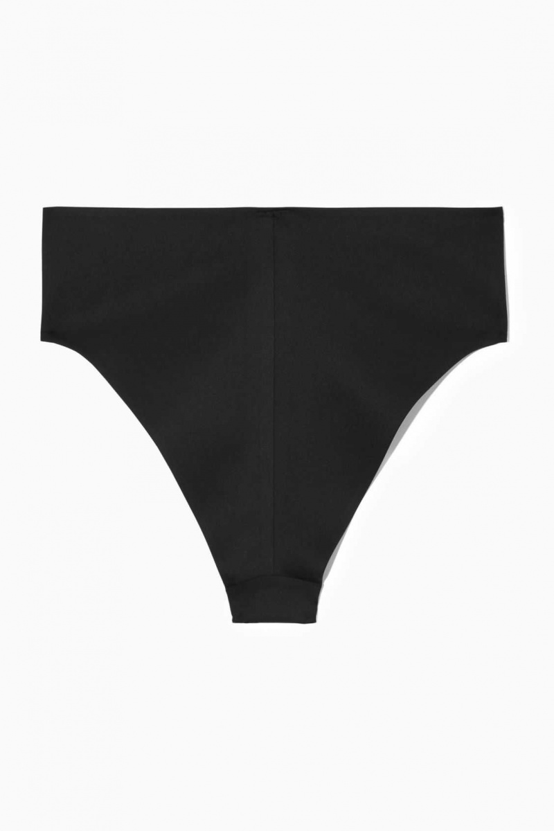 BLACK COS HIGH-WAISTED BIKINI BRIEFS | ANV-301729