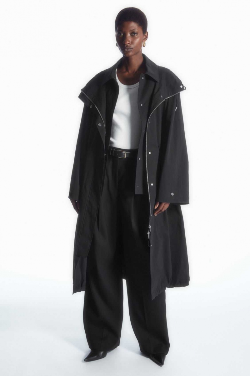 BLACK COS OVERSIZED LAYERED PARKA | FHG-701325