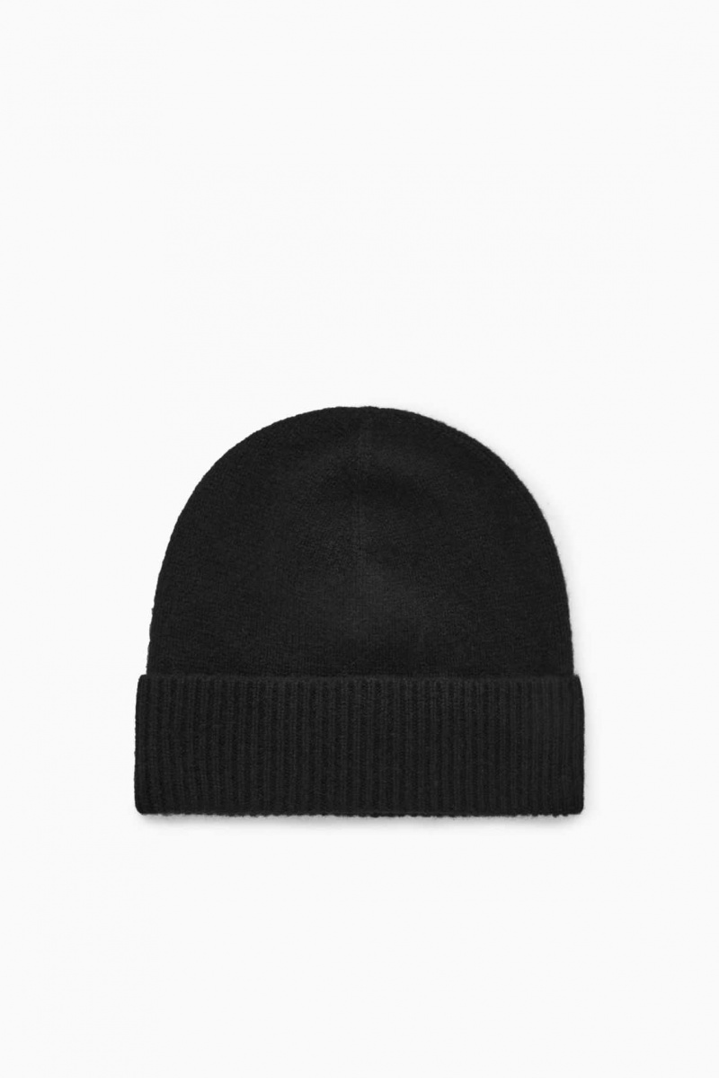 BLACK COS PURE CASHMERE BEANIE | GJM-987253