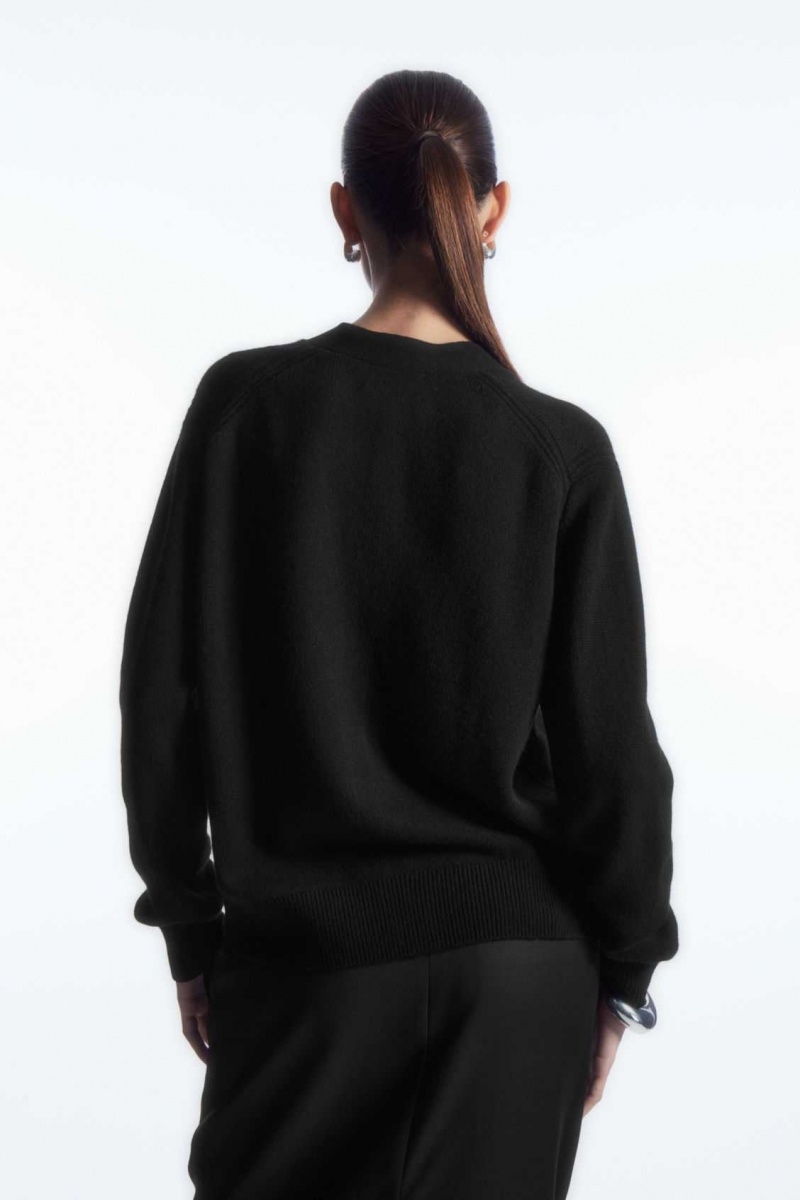 BLACK COS PURE CASHMERE CARDIGAN | WYQ-567130