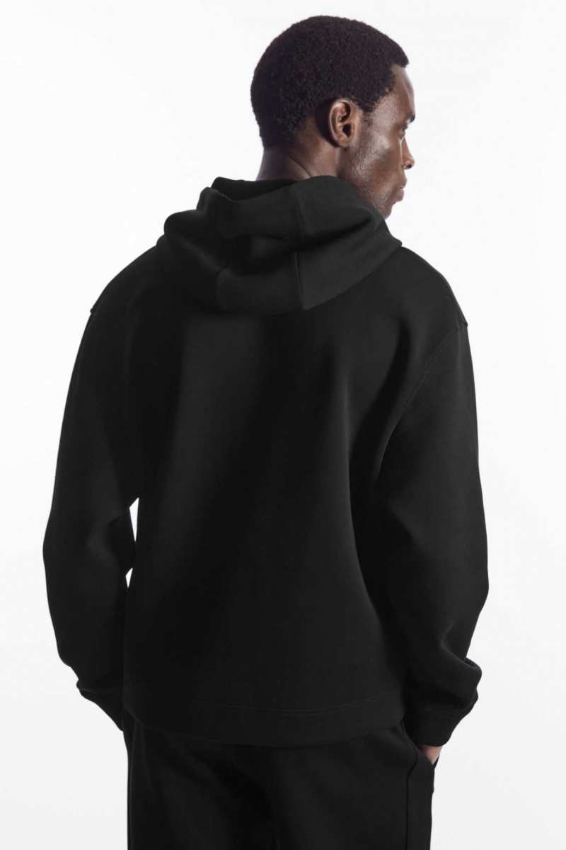 BLACK COS RELAXED-FIT SCUBA HOODIE | YND-605921