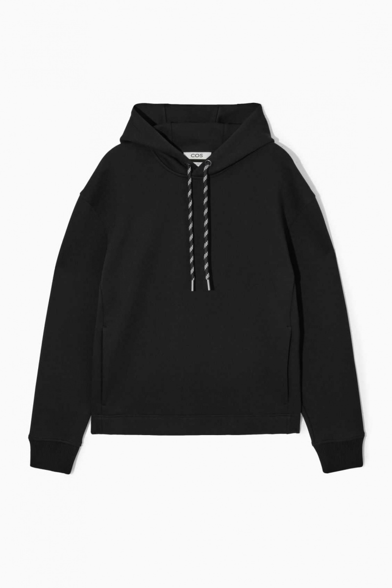 BLACK COS RELAXED-FIT SCUBA HOODIE | YND-605921