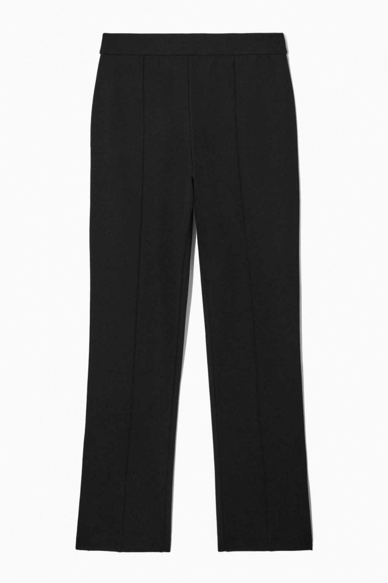 BLACK COS SLIT-CUFF SKINNY PANTS | REJ-839452