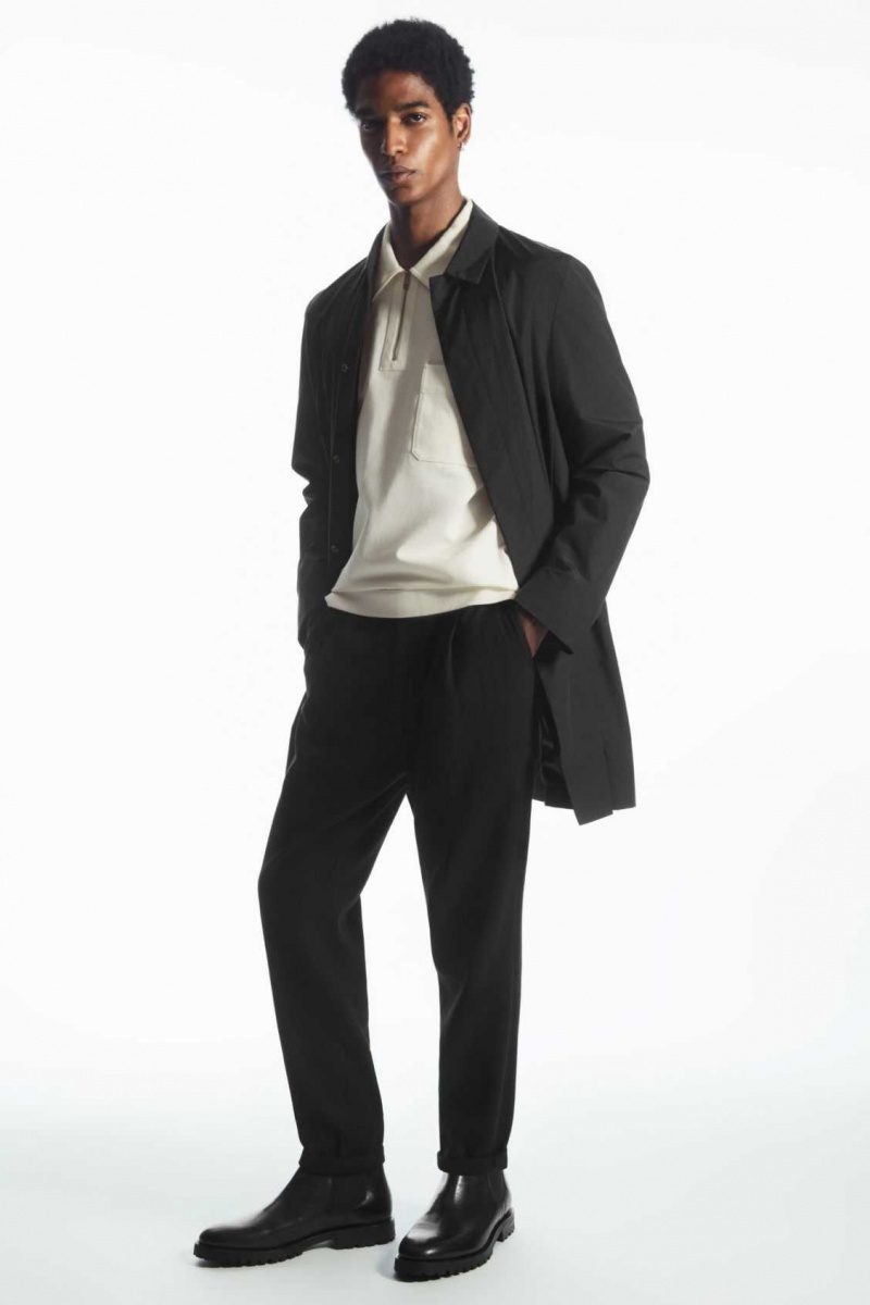 BLACK COS TAPERED WOOL CHINOS | BNT-298154