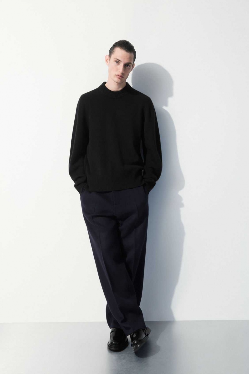 BLACK COS THE CASHMERE CREW-NECK SWEATER | ACF-847562