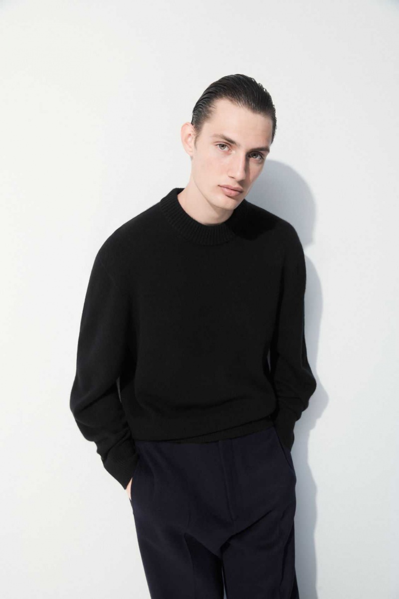 BLACK COS THE CASHMERE CREW-NECK SWEATER | ACF-847562