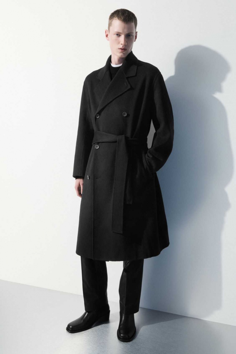 BLACK COS THE DOUBLE-BREASTED WOOL COAT | BMH-425381