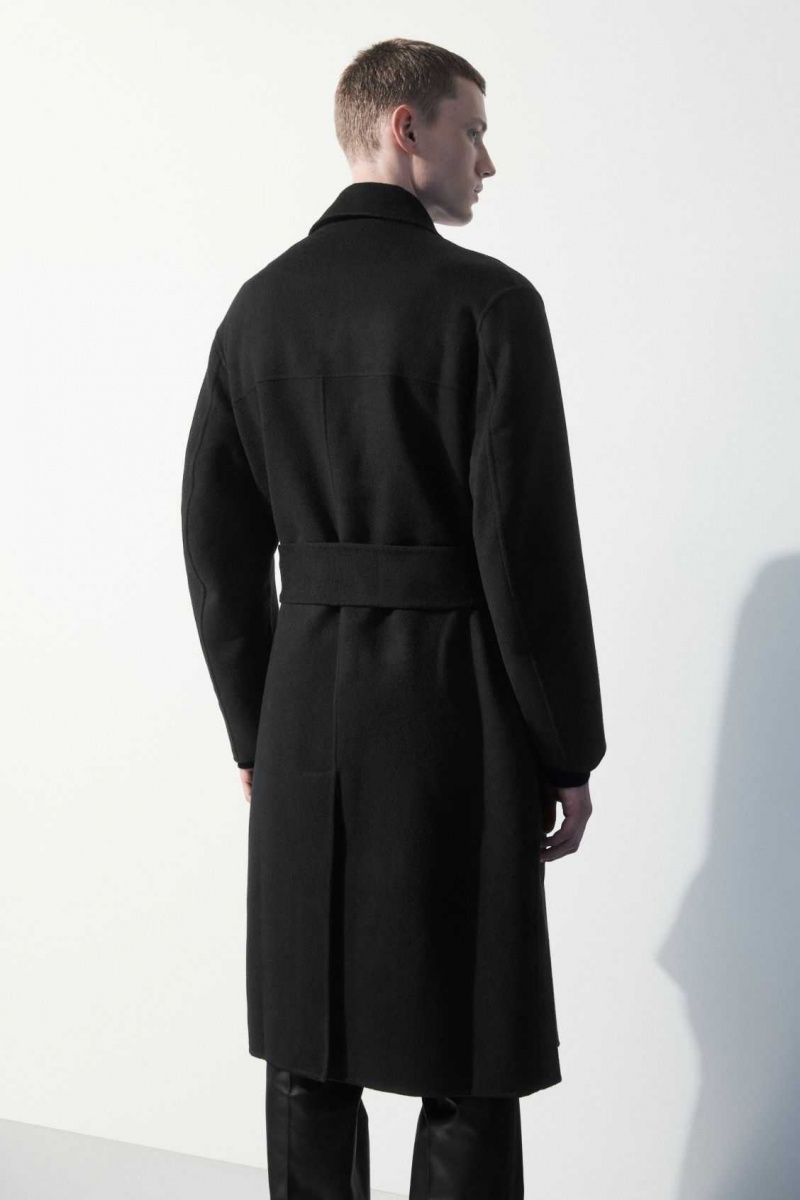 BLACK COS THE DOUBLE-BREASTED WOOL COAT | BMH-425381