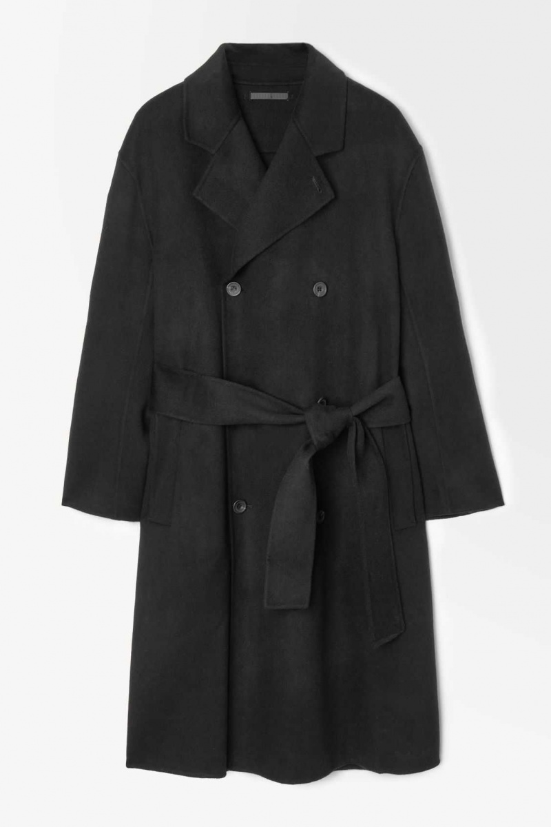 BLACK COS THE DOUBLE-BREASTED WOOL COAT | BMH-425381