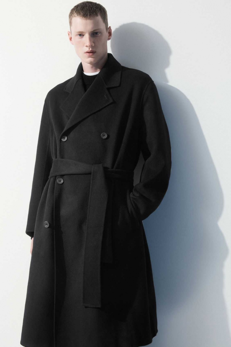 BLACK COS THE DOUBLE-BREASTED WOOL COAT | BMH-425381