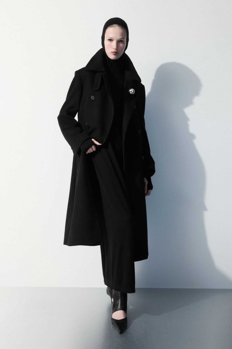 BLACK COS THE HOODED WOOL DRESS | CHZ-832971