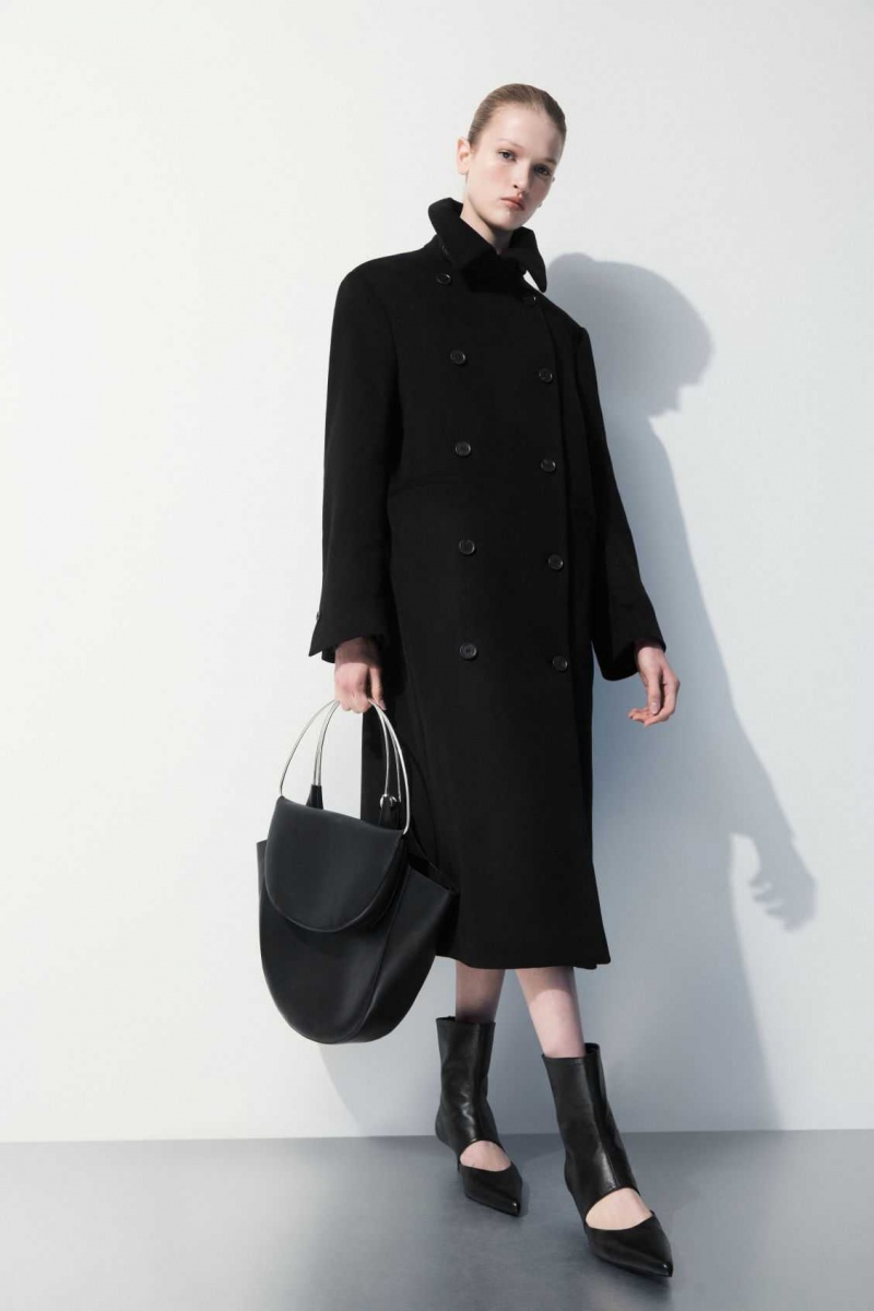 BLACK COS THE RECYCLED-CASHMERE TRENCH COAT | XVW-810324