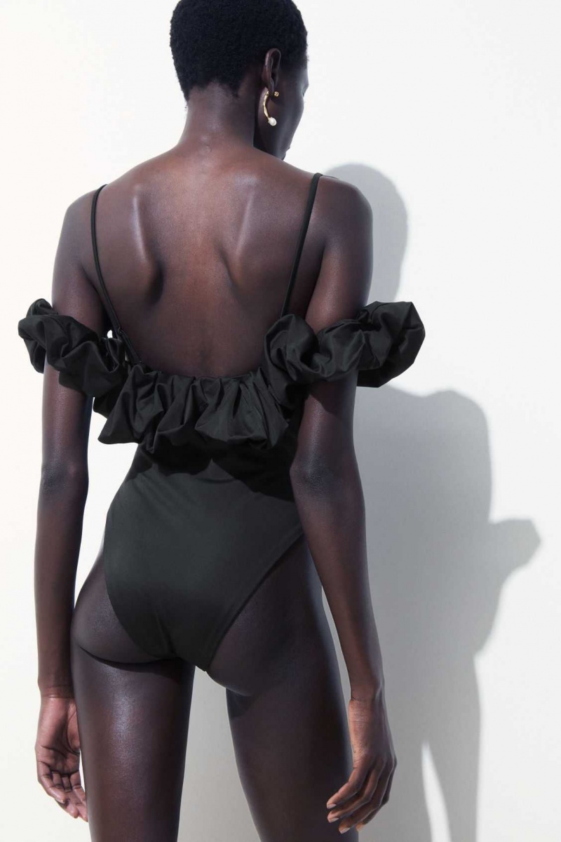 BLACK COS THE RUFFLED SWIMSUIT | LRV-351762