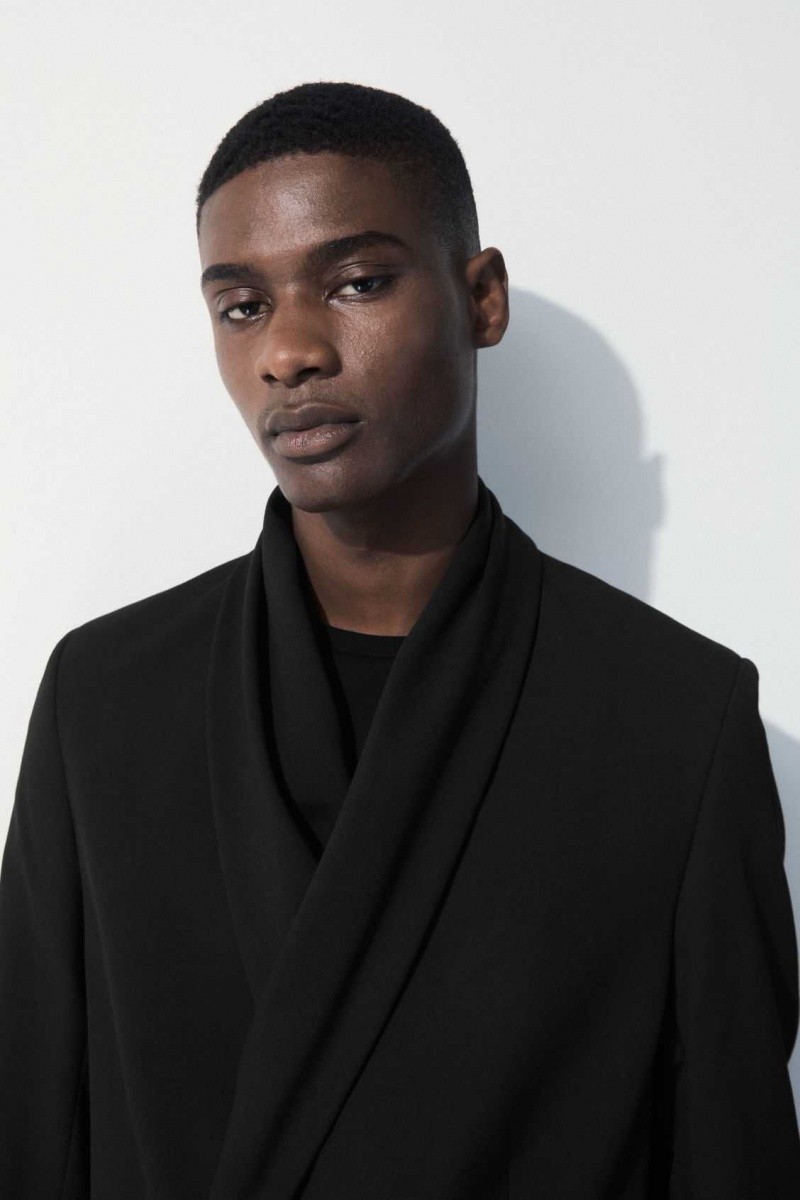 BLACK COS THE SHAWL-COLLAR WOOL BLAZER | GAV-853760