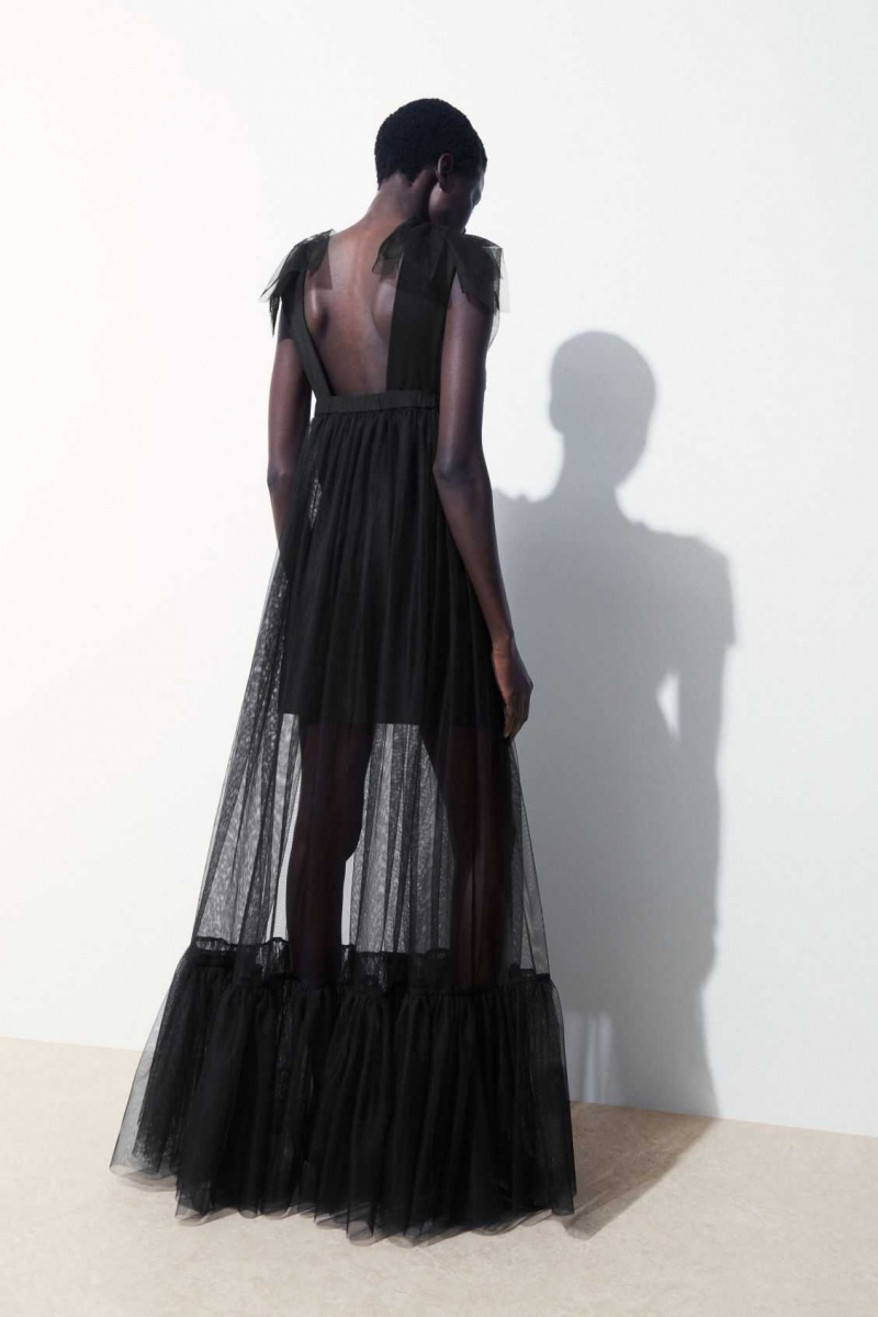 BLACK COS THE SHEER TULLE DRESS | EBJ-249175