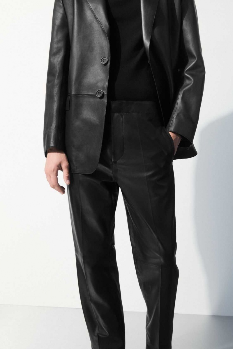 BLACK COS THE TAILORED LEATHER PANTS | ZBG-982064