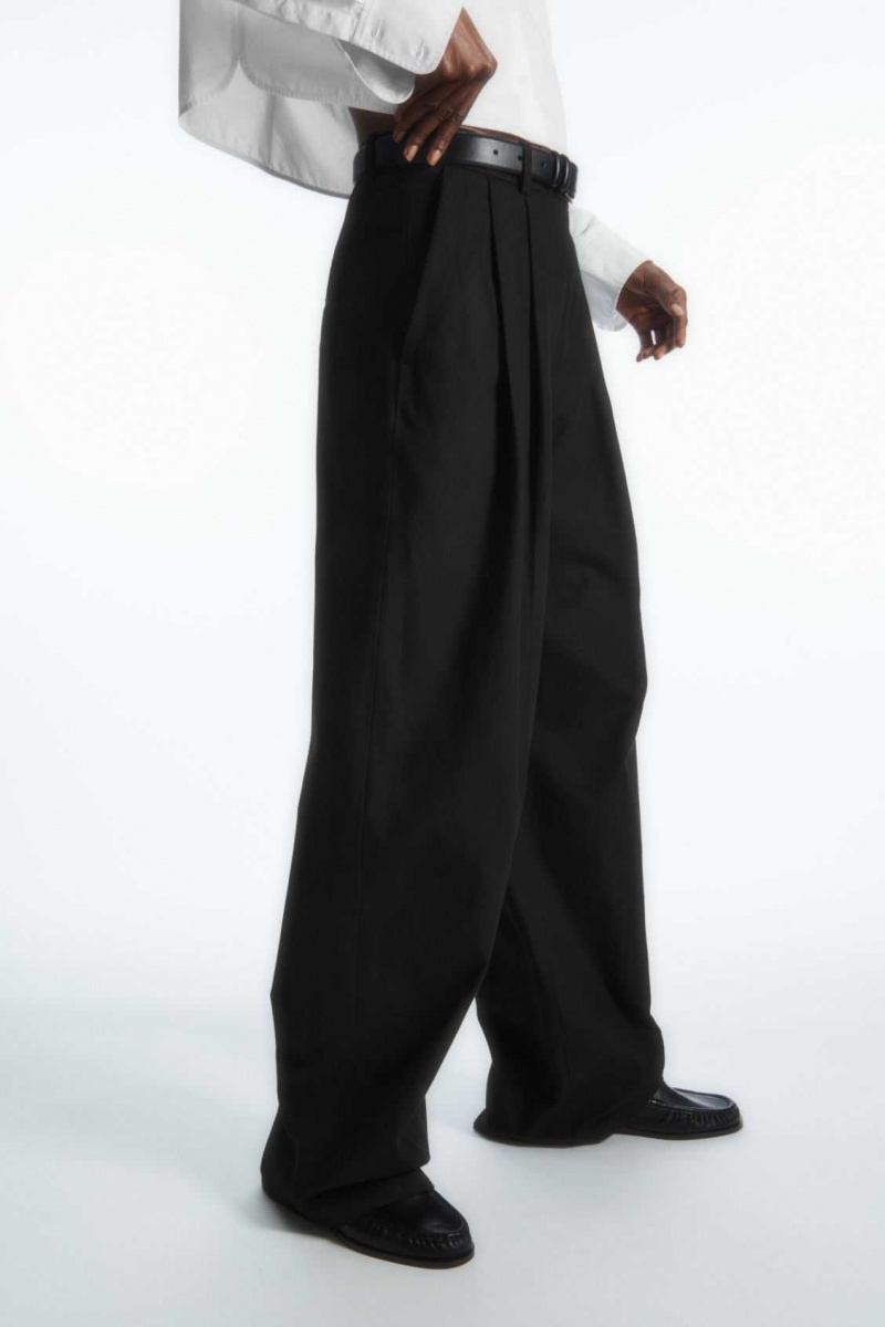 BLACK COS WIDE-LEG TAILORED PANTS | HTS-835790