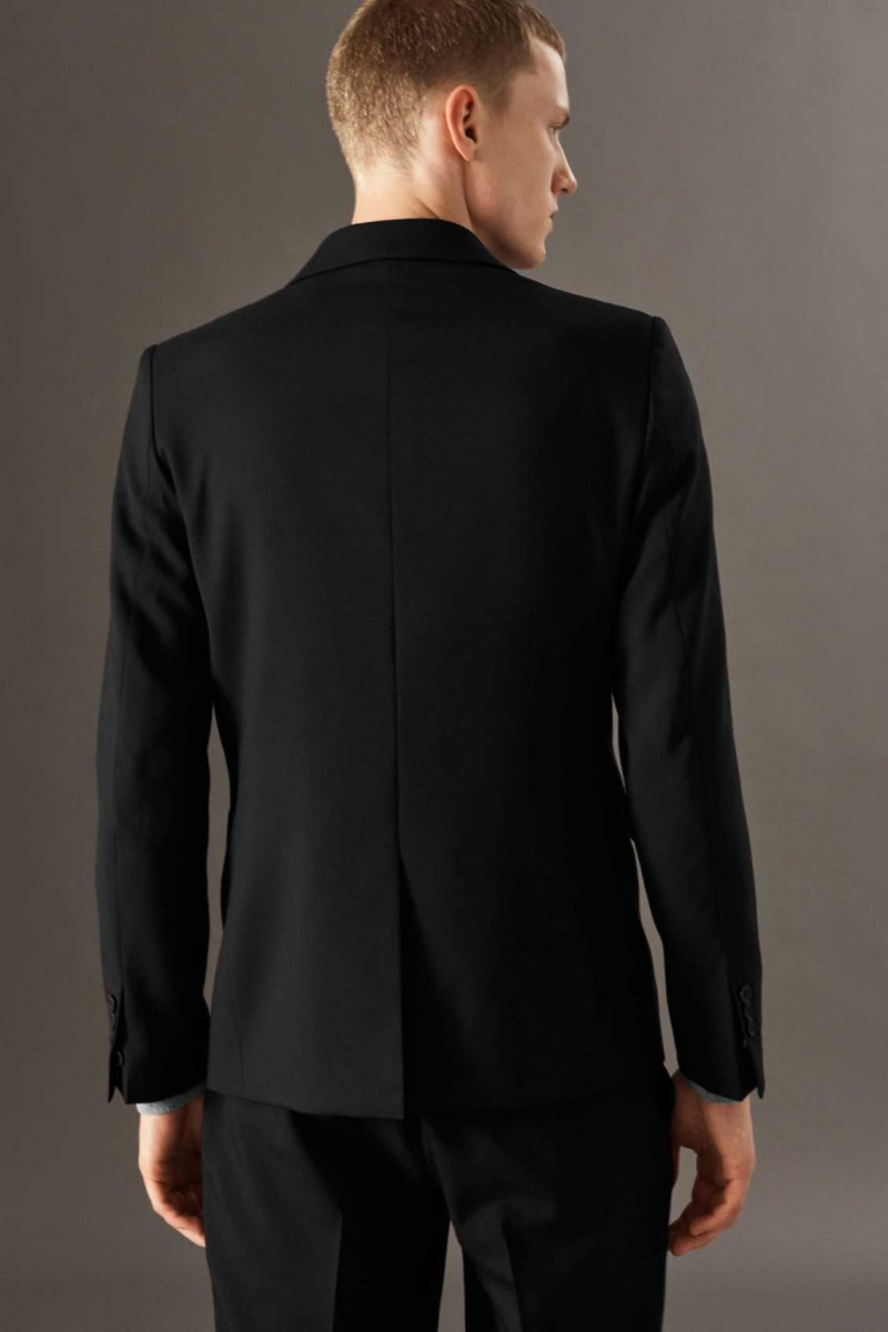 BLACK COS WOOL-HOPSACK BLAZER - SLIM | UXV-820934