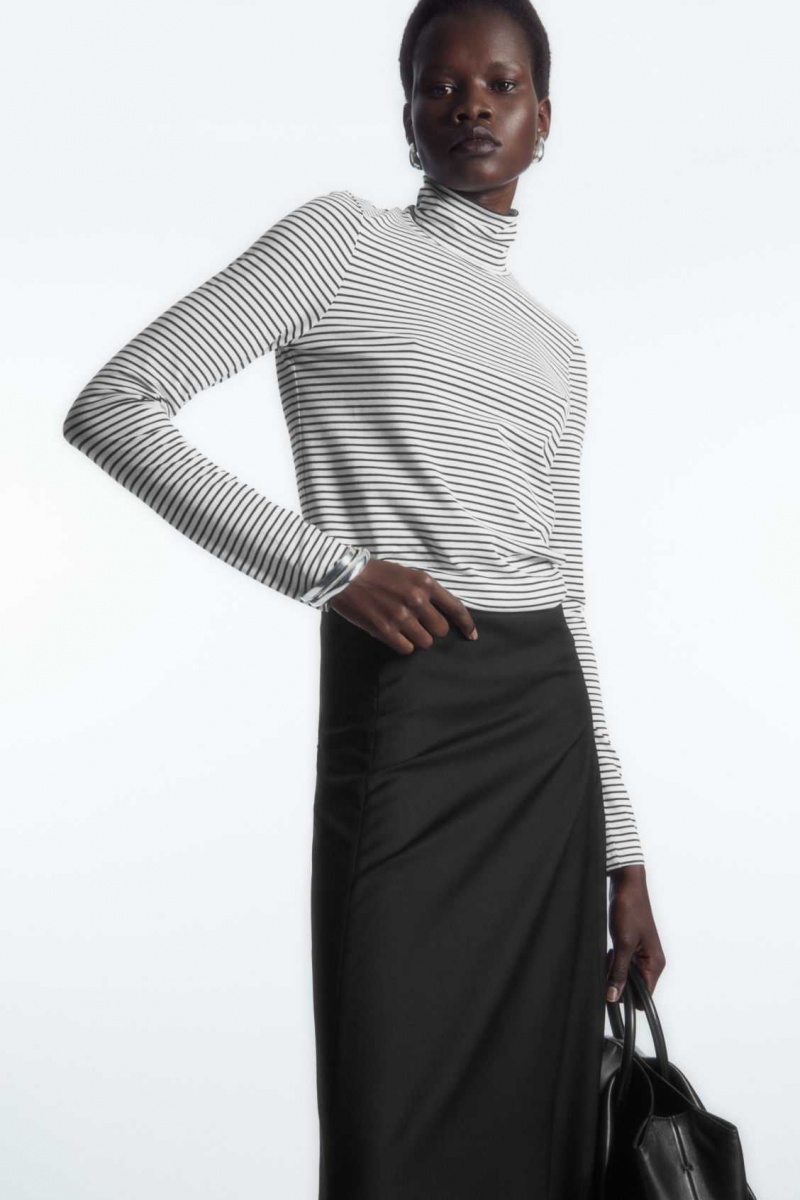 COS LONG-SLEEVED JERSEY ROLL-NECK TOP | RCG-783261