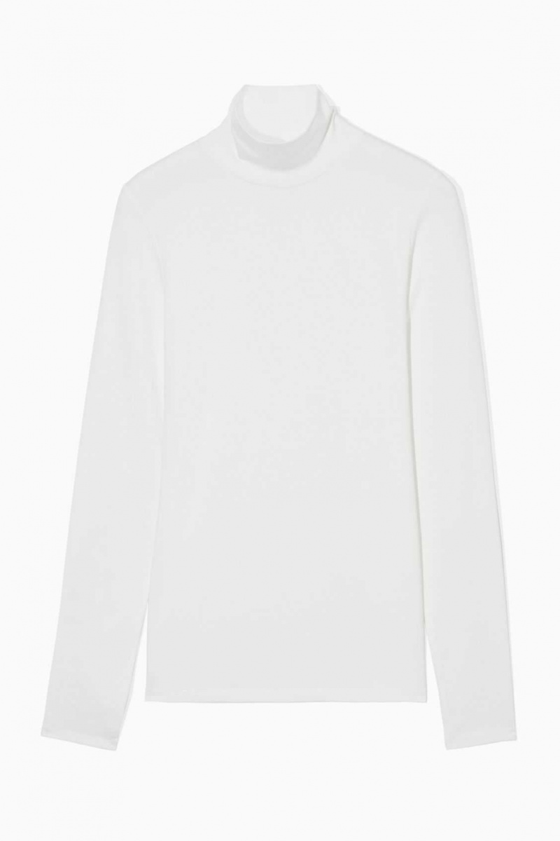 COS LONG-SLEEVED JERSEY ROLL-NECK TOP | STG-147359