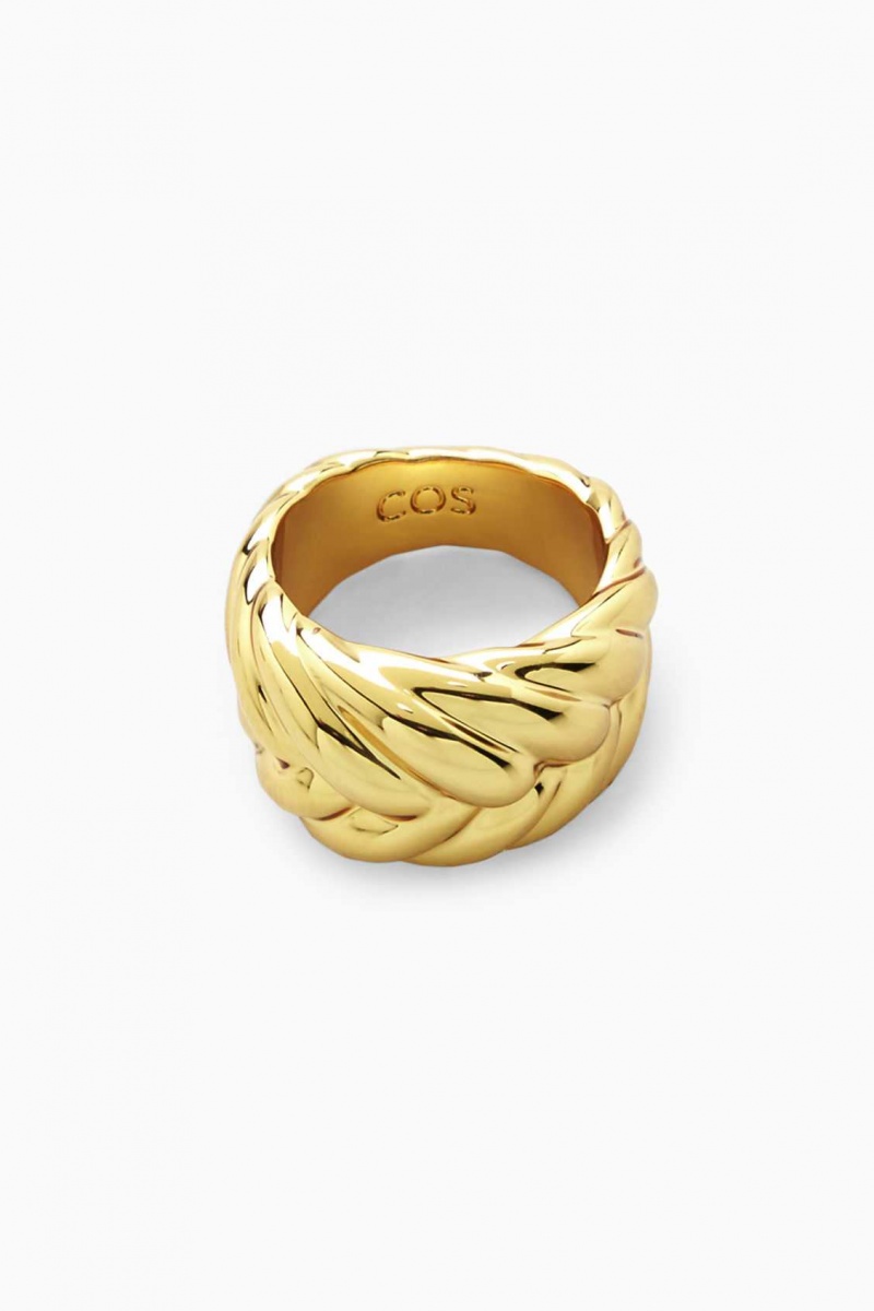 GOLD COS CHUNKY PLAIT RING | BKO-852169