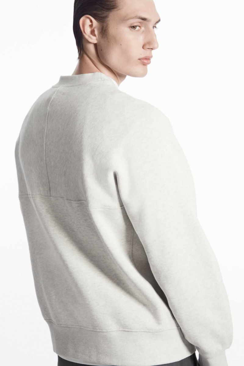 GRAY COS PANELED SWEATSHIRT | JWP-365720