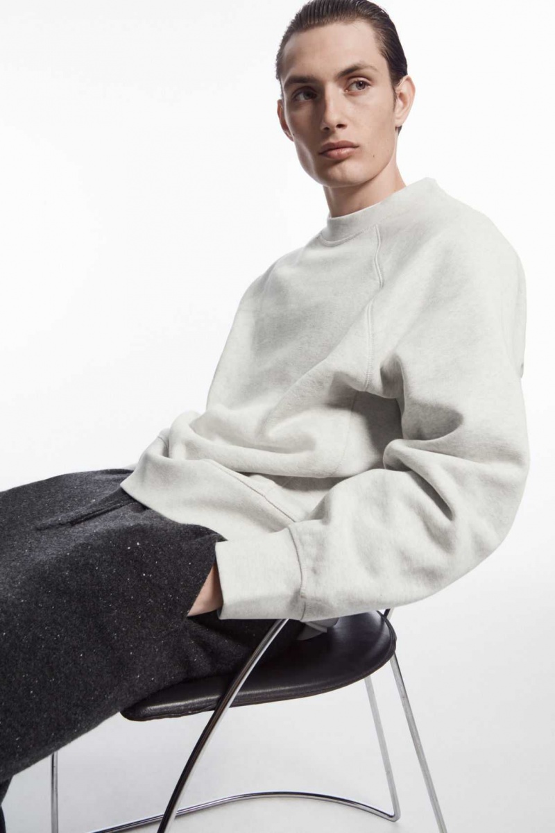 GRAY COS PANELED SWEATSHIRT | JWP-365720