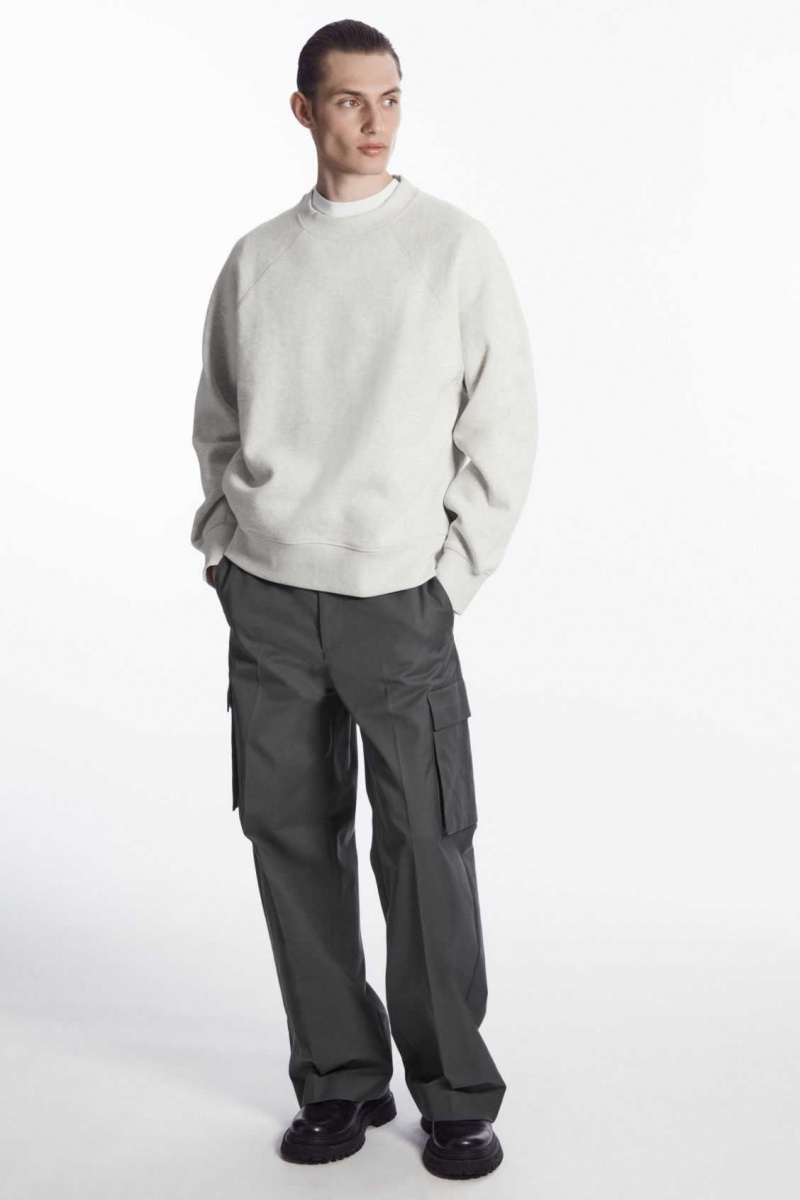 GRAY COS PANELED SWEATSHIRT | JWP-365720