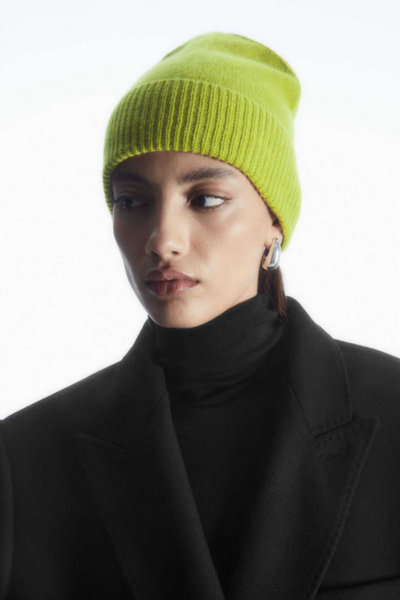 GREEN COS PURE CASHMERE BEANIE | GBO-293016