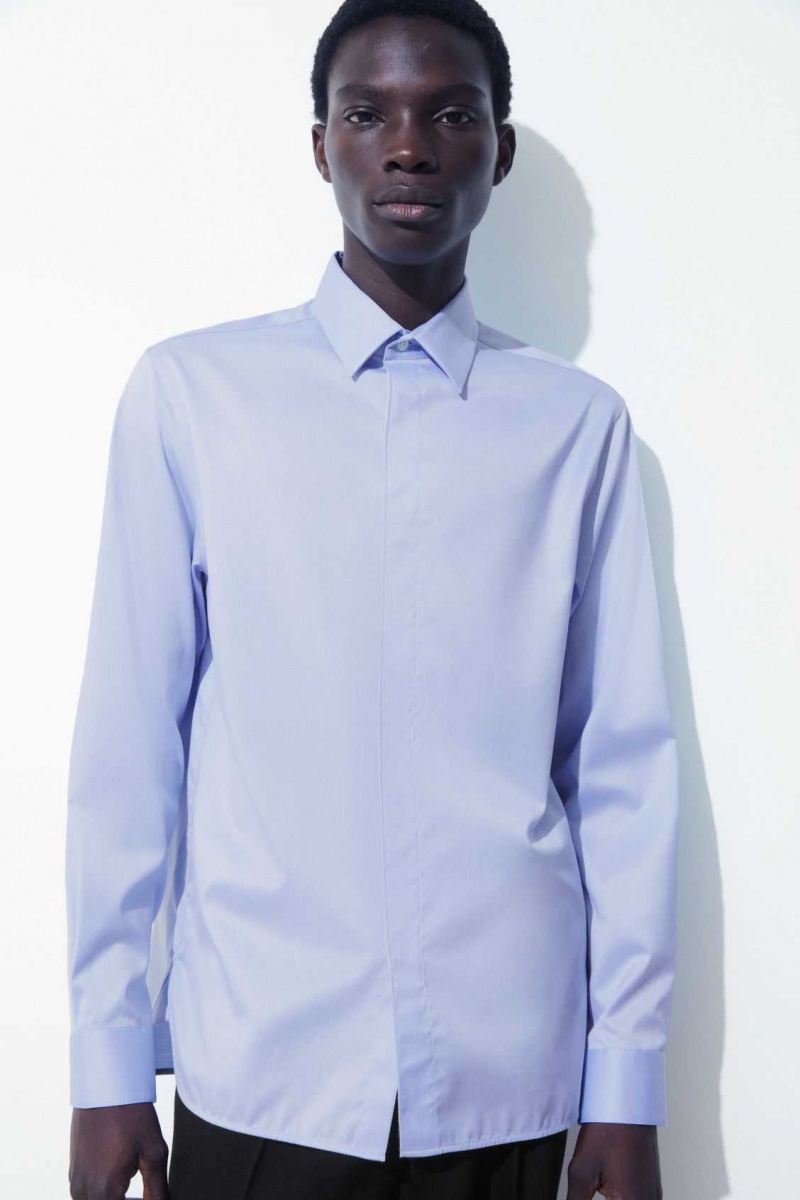 LIGHT BLUE COS THE MINIMAL TAILORED SHIRT | QHJ-504273