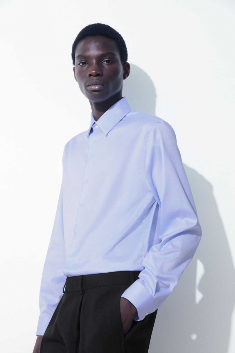 LIGHT BLUE COS THE MINIMAL TAILORED SHIRT | QHJ-504273