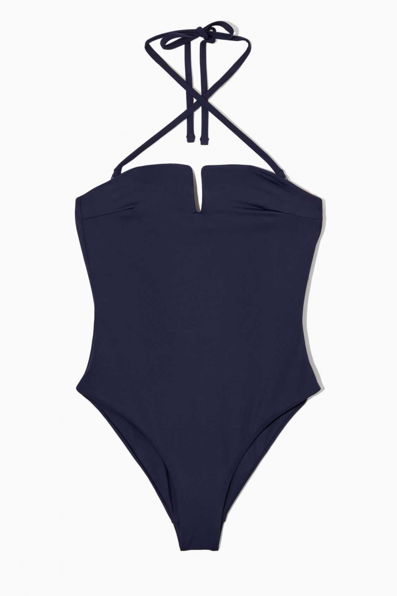 NAVY COS HALTERNECK BANDEAU SWIMSUIT | FMA-082794