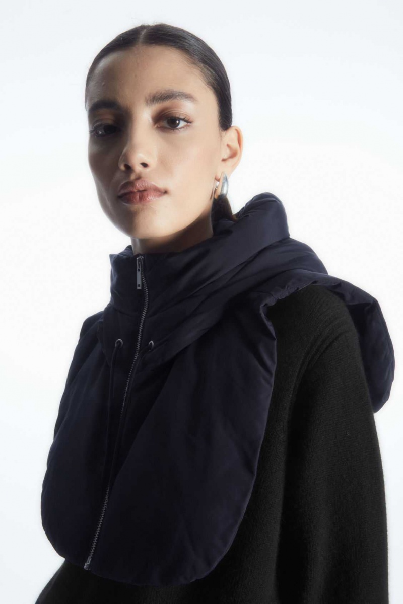 NAVY COS HOODED MOCK COLLAR | CZT-759680