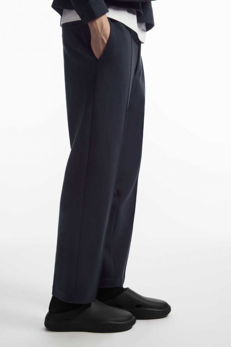 NAVY COS PINTUCKED PULL-ON JERSEY PANTS | OLT-591046