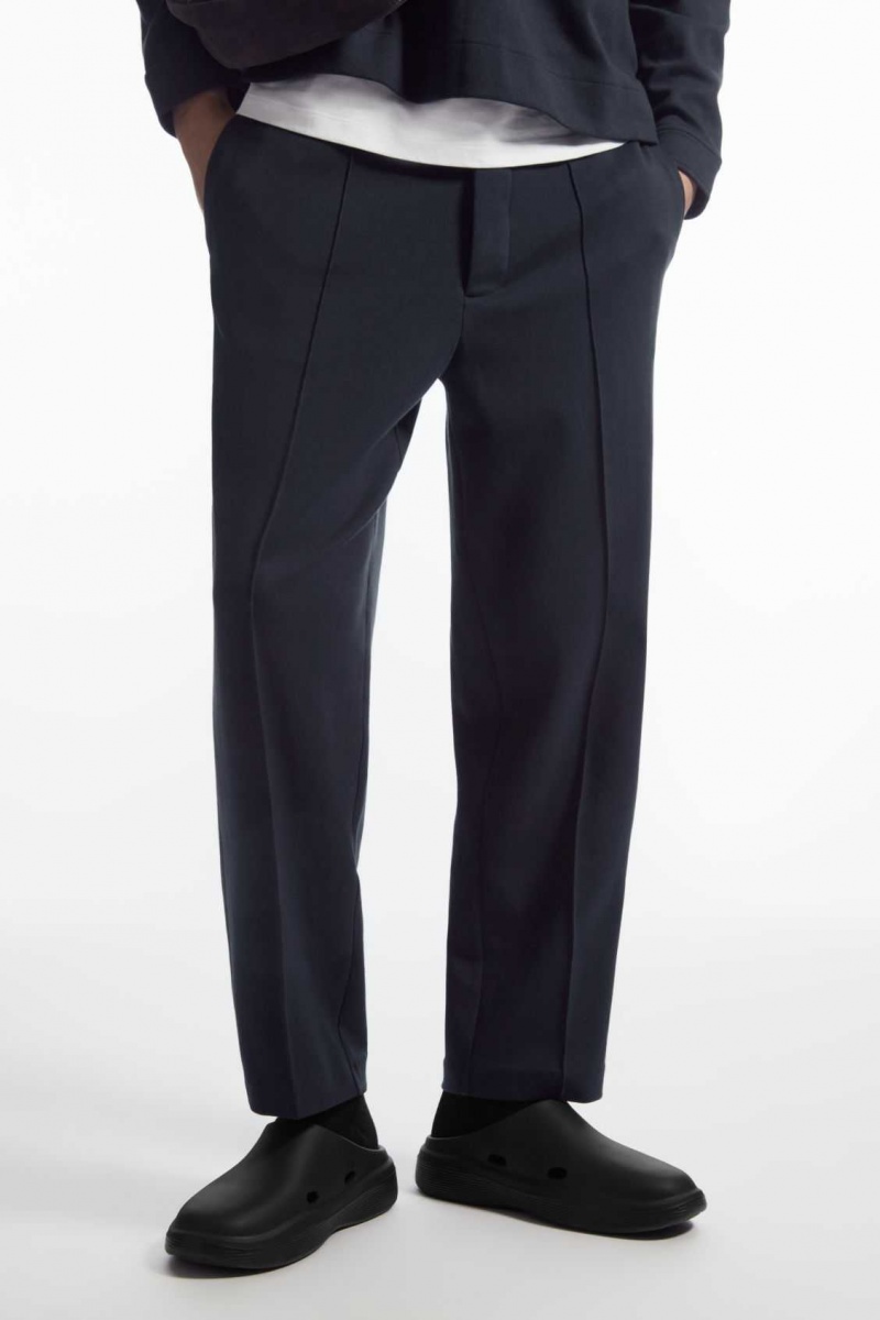 NAVY COS PINTUCKED PULL-ON JERSEY PANTS | OLT-591046