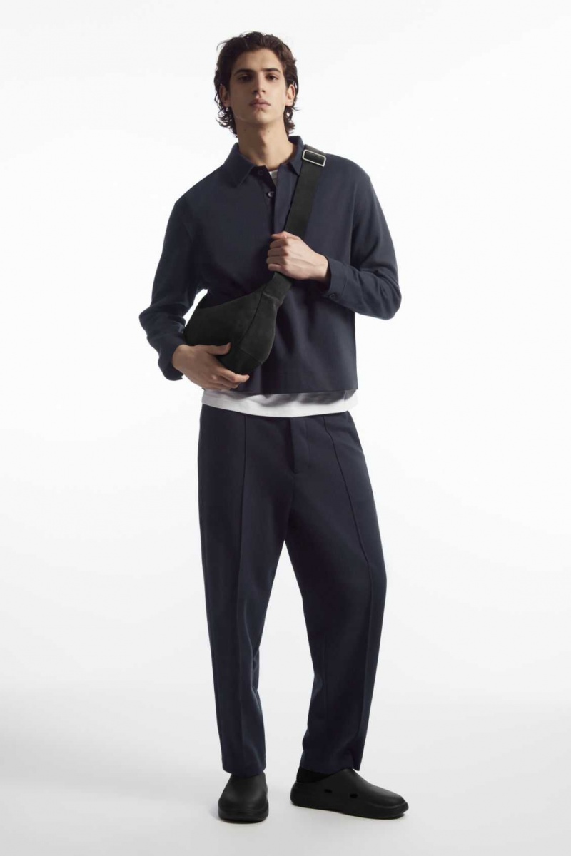 NAVY COS PINTUCKED PULL-ON JERSEY PANTS | OLT-591046