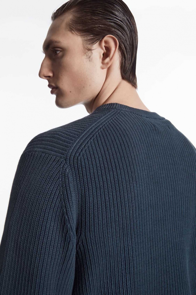 NAVY COS STONE-WASHED KNITTED SWEATER | SJQ-594312