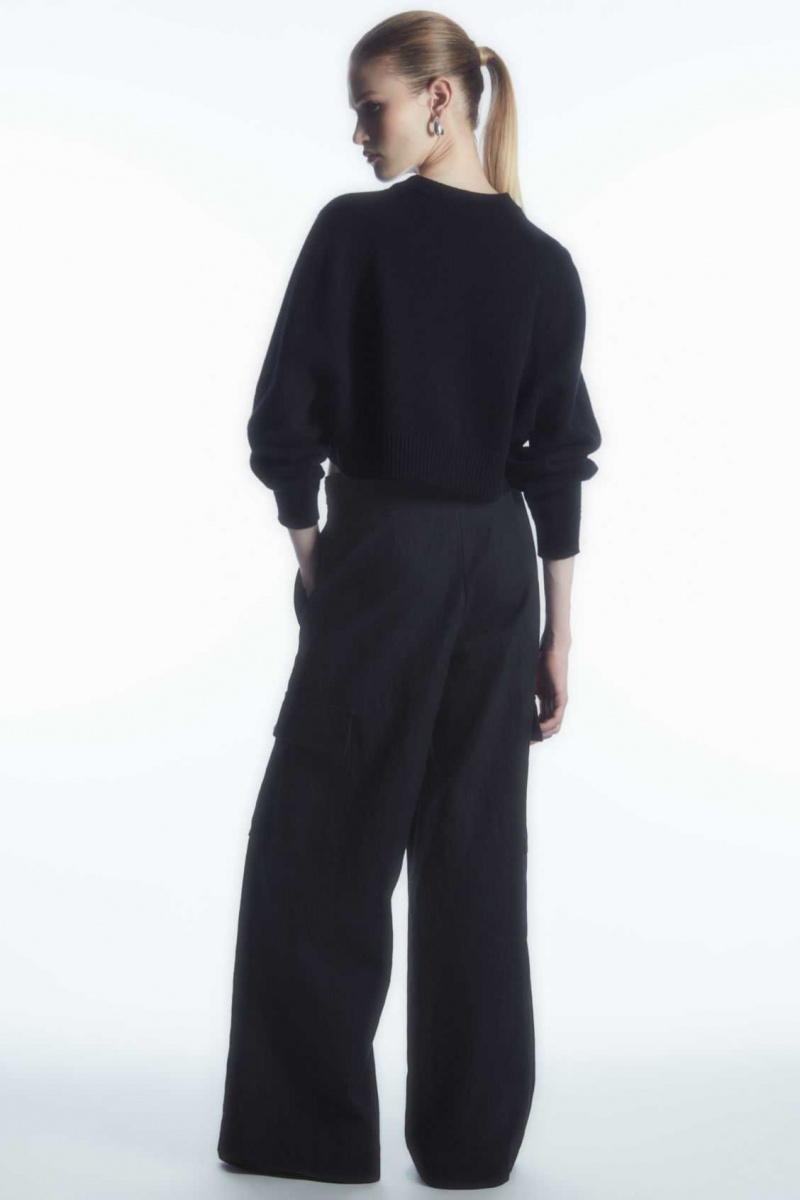 NAVY COS WIDE-LEG CARGO PANTS | CXP-517462