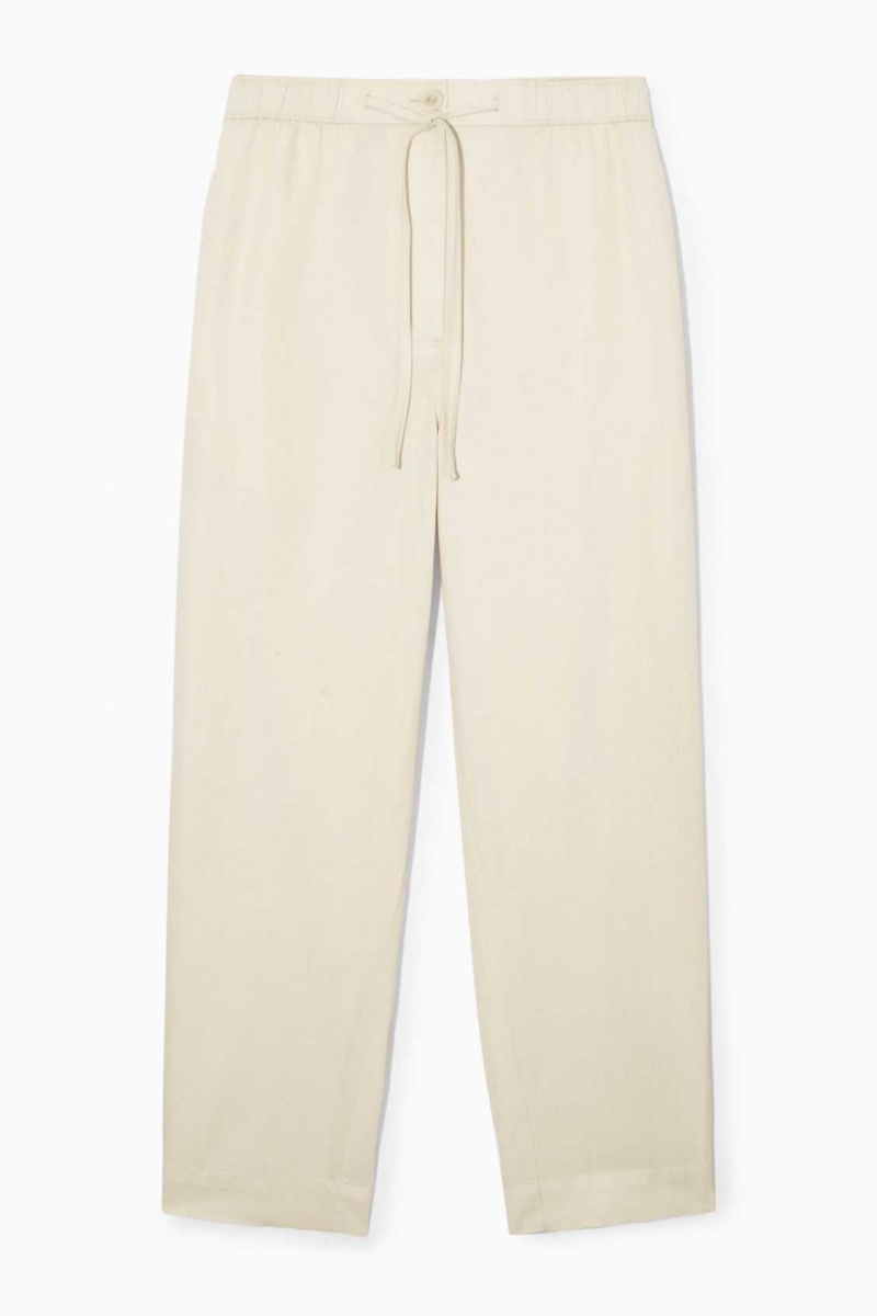 OFF-WHITE COS BARREL-LEG DRAWSTRING PANTS | IGE-820473