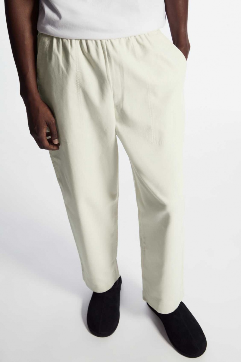 OFF-WHITE COS ELASTICATED TWILL PANTS | MYR-308796