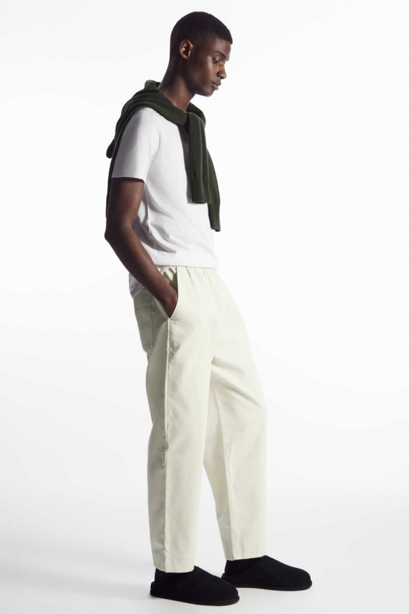 OFF-WHITE COS ELASTICATED TWILL PANTS | MYR-308796