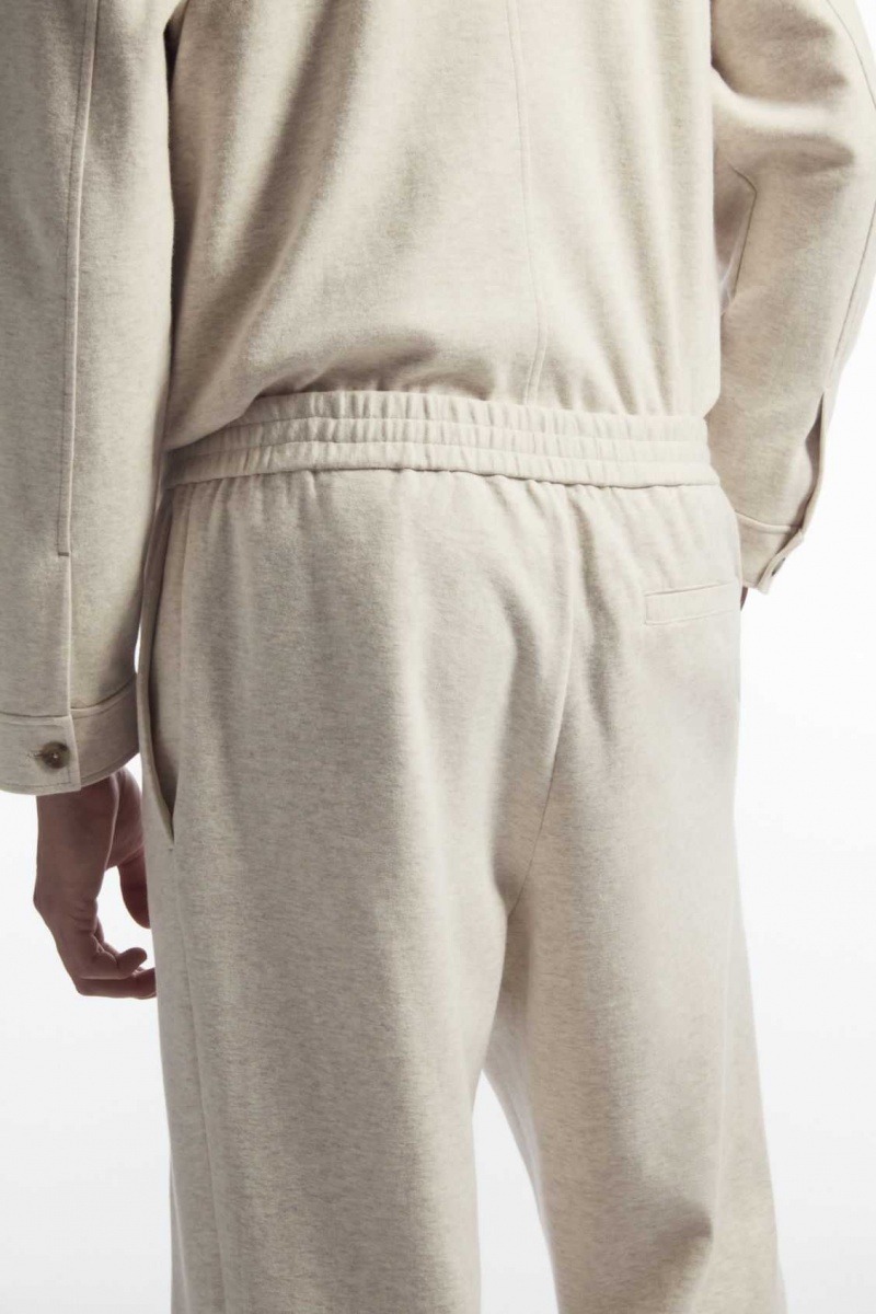 OFF-WHITE COS PINTUCKED PULL-ON JERSEY PANTS | QRZ-614530