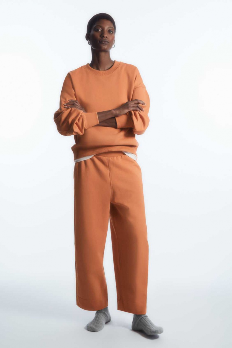 ORANGE COS OVERSIZED JERSEY SWEATSHIRT | UCX-879342