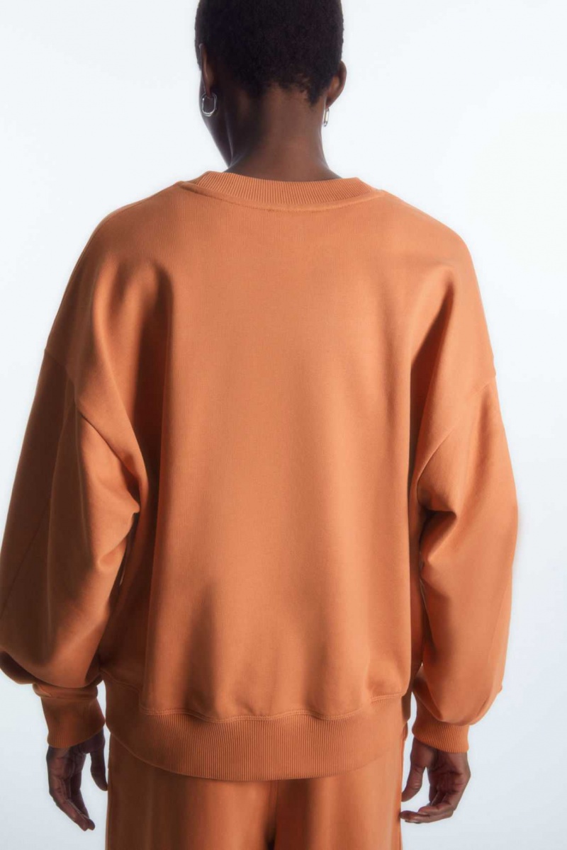 ORANGE COS OVERSIZED JERSEY SWEATSHIRT | UCX-879342