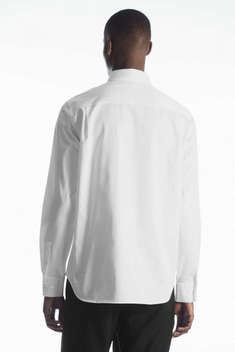 WHITE COS PATCH-POCKET SHIRT - REGULAR | JLD-597163